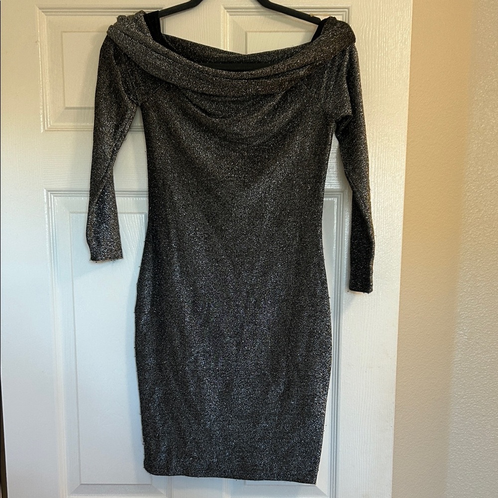 Elegant Black Off-Shoulder Dress
